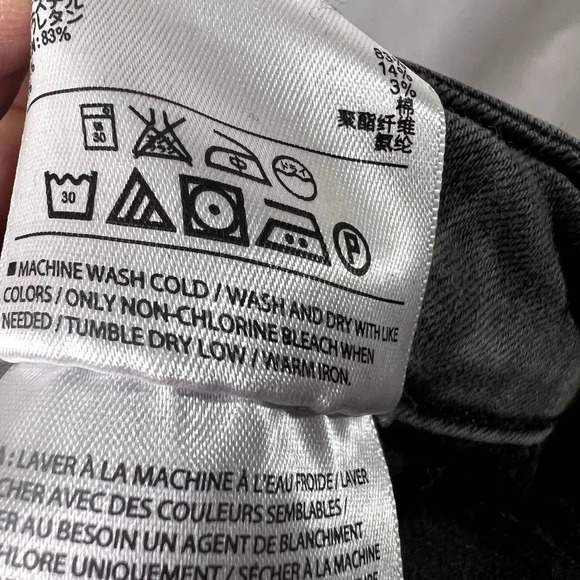 Old Navy Rockstar Moto Skinny Jean Faded Black Size 6R - Picture 11 of 12